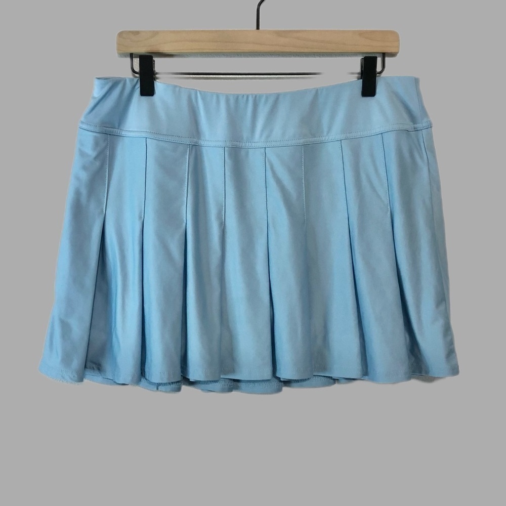 Jofit Light Blue Pleated Mini Athletic Golf Tennis Skort Size Large